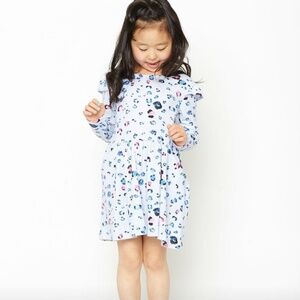 Art & Eden organic leopard print long sleeve dress